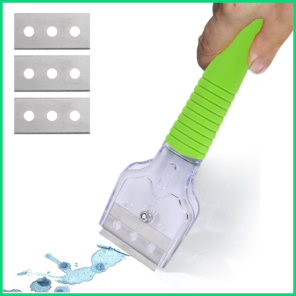 Dụng Cụ Cạo Sơn Tường Với 4 Lưỡi Dao Bằng Kim Loại Chuyên Dụng Cho Kính Chắn Gió