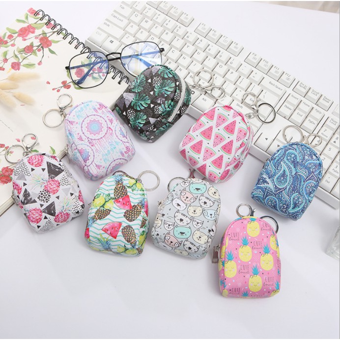 MÓC KHÓA BALO MINI CHẤT DA - ĐỰNG SON THẺ XE HOT TREND