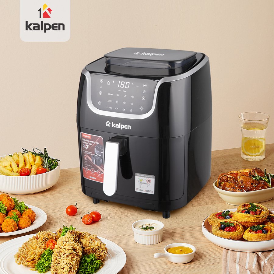 Nồi Chiên Hấp Không Dầu Hơi Nước 7L Kalpen X7 HÀNG CHÍNH HÃNG