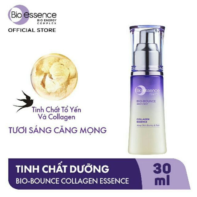 Tinh Chất Bio-essence Bio-Bounce Bird's Nest Collagen Essence Tổ Yến & Collagen Dưỡng Da 30ml