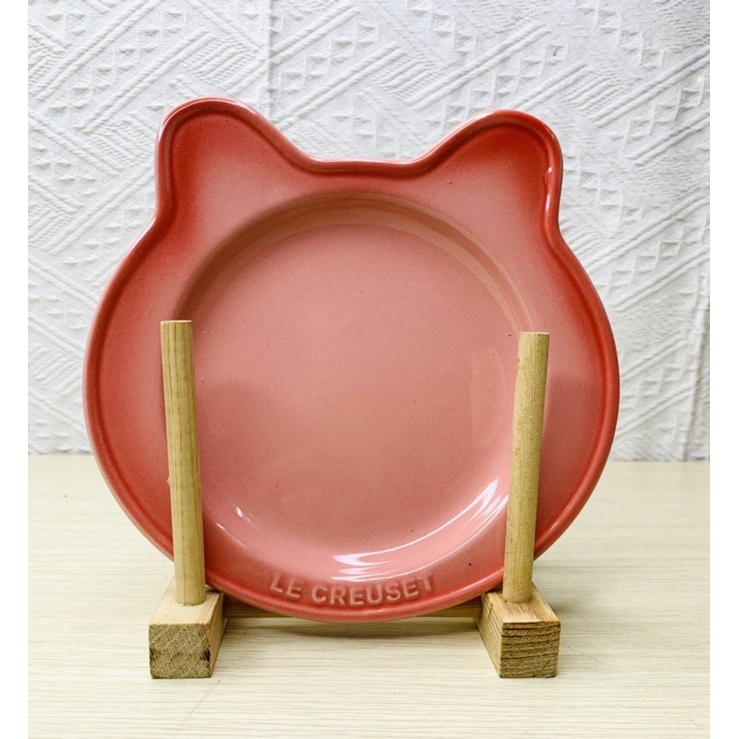 Đĩa gốm sứ hình tai thỏ hồng 20cm, gấu 16cm xinh xắn - Tiện lợi, đa năng