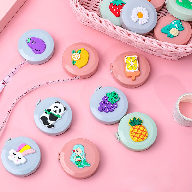 _ Thước dây mini thông số đo 2 mặt trang trí hoạt hình đáng yêu _ Kích thước dây 150 cm