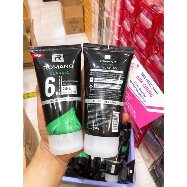 [Mới] Gel tạo kiểu tóc Romano Classic hương nước hoa giữ nếp lâu, siêu cứng 150g