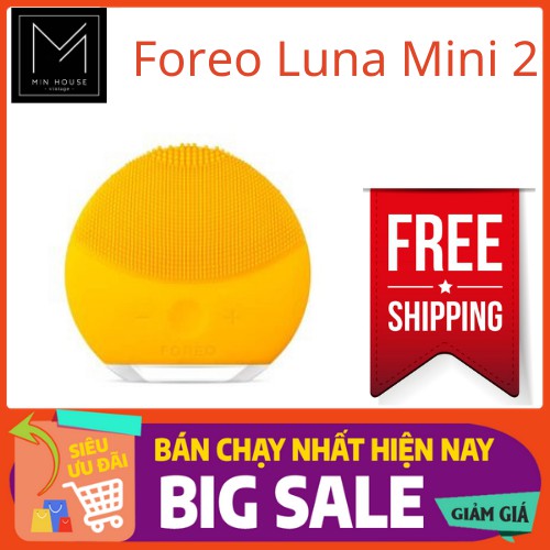 [ XẢ HÀNG SALE 50%] Máy Rửa Mặt Foreo Luna Mini 2 .Máy Massage Da Silicon Kháng Khuẩn- Làm Sạch Tẩy Trang Thu Nhỏ