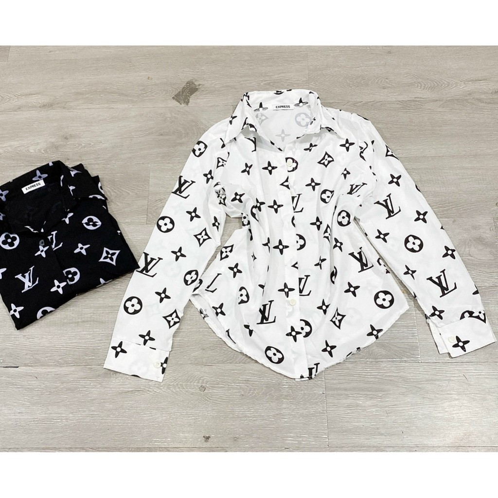 áo sơ mi buộc nơ trước xinh ảnh thật chất mềm