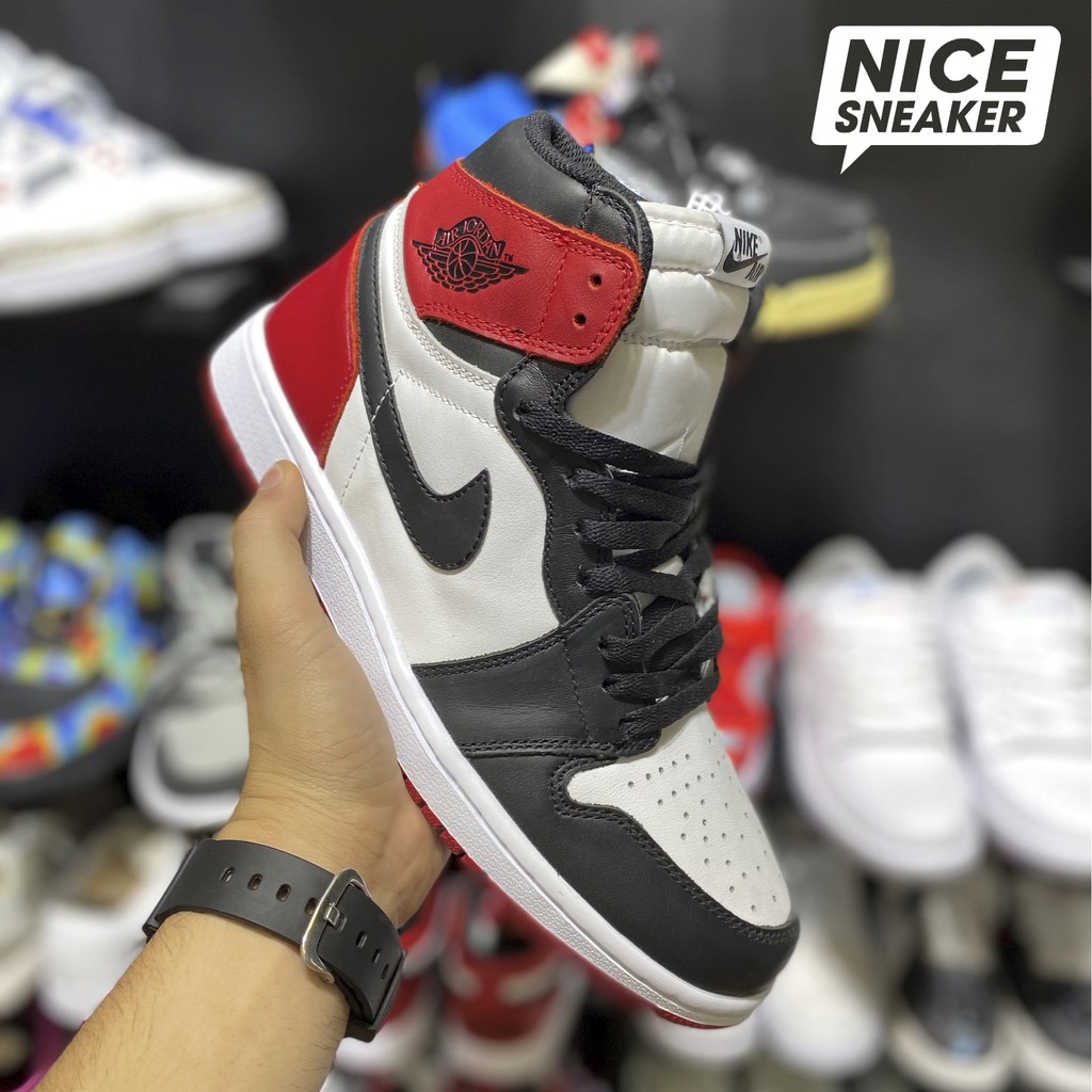 [ Nice Sneaker ] Giày sneaker nam nữ Jordan 1 high black toe ( cổ cao đen đỏ ) | phiên bản high quality .