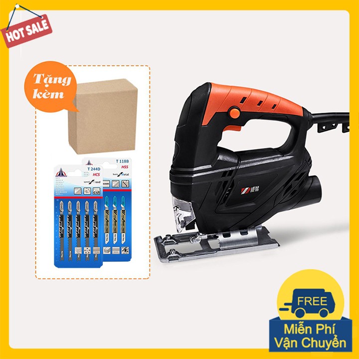 Máy cưa lọng cưa sọc tặng kèm 10 lưỡi cắt