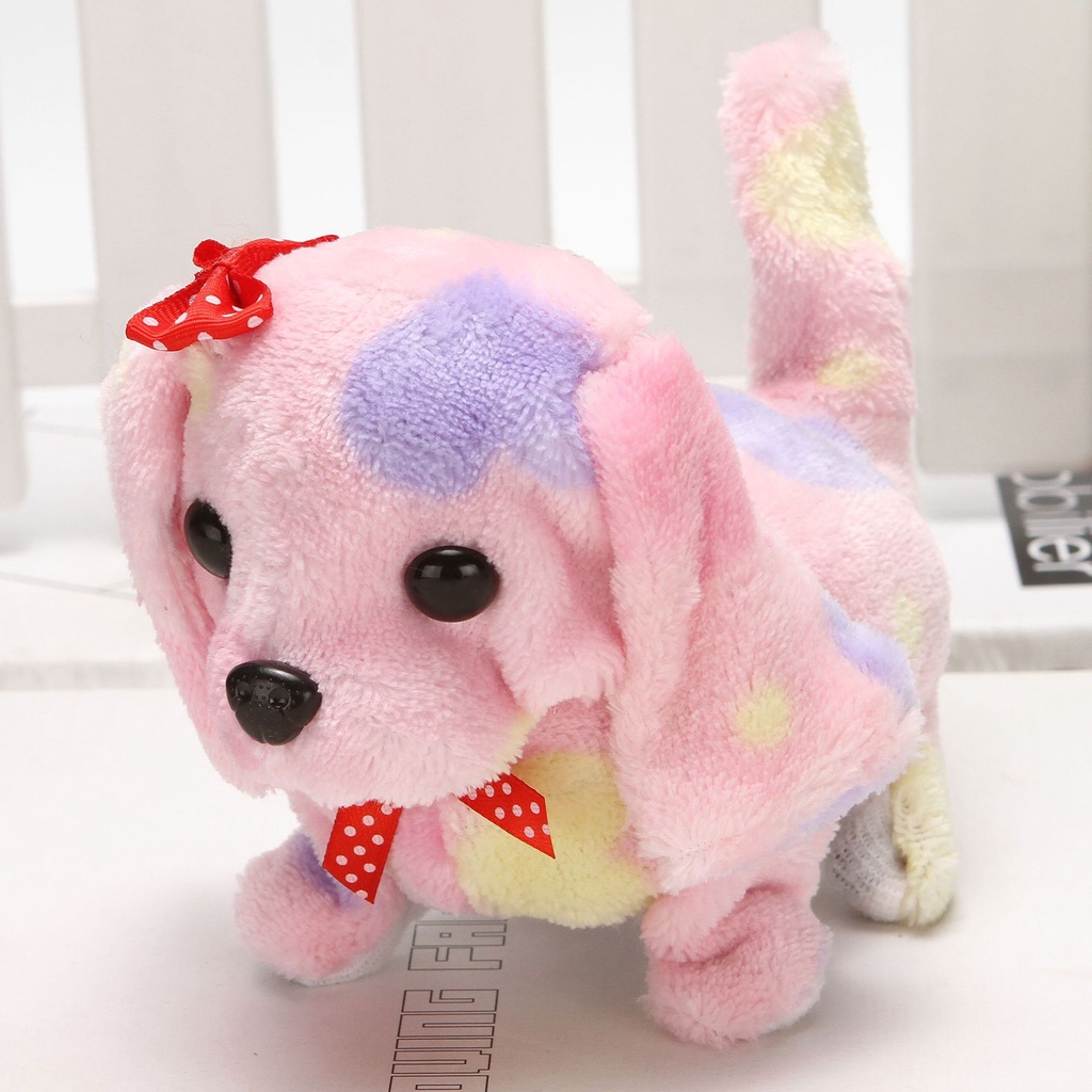 Thú nhồi bông, Chó bông biết đi biết sủa, Đồ chơi chó bông đáng yêu cho bé, Chó nhồi bông biết đi cực xinh cho trẻ em