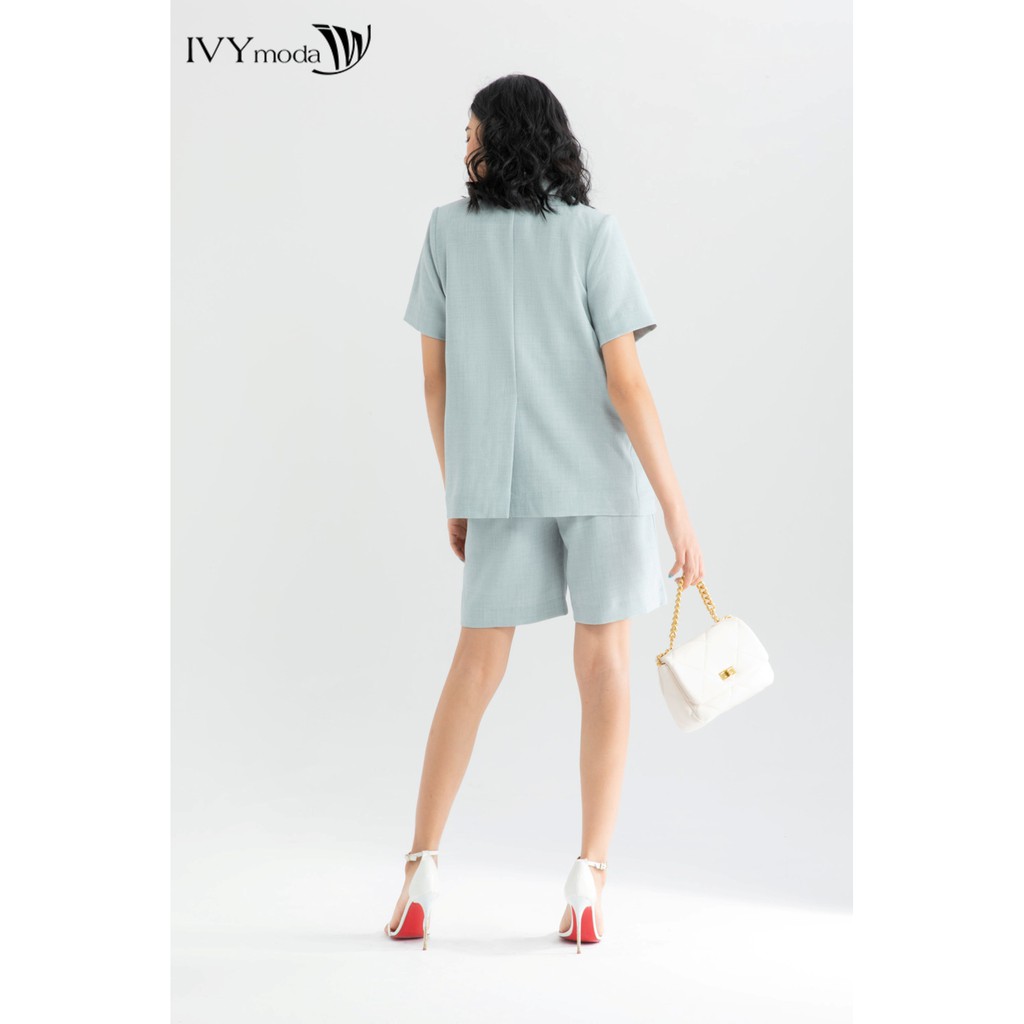 [NHẬP WABRTL5 GIẢM 10% TỐI ĐA 50K ĐH 250K ]Quần lửng nữ ống rộng thiết kế IVY moda MS 21T0022