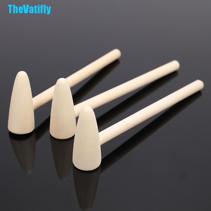 Bộ 10 Búa Đầu Gỗ Trơn Chuyên Dùng Cho Bé