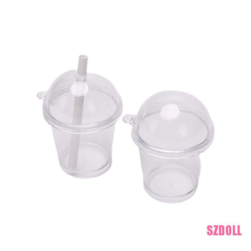 Set 5 Ly Cà Phê/Bánh Kem Bằng Nhựa Trang Trí Nhà Búp Bê