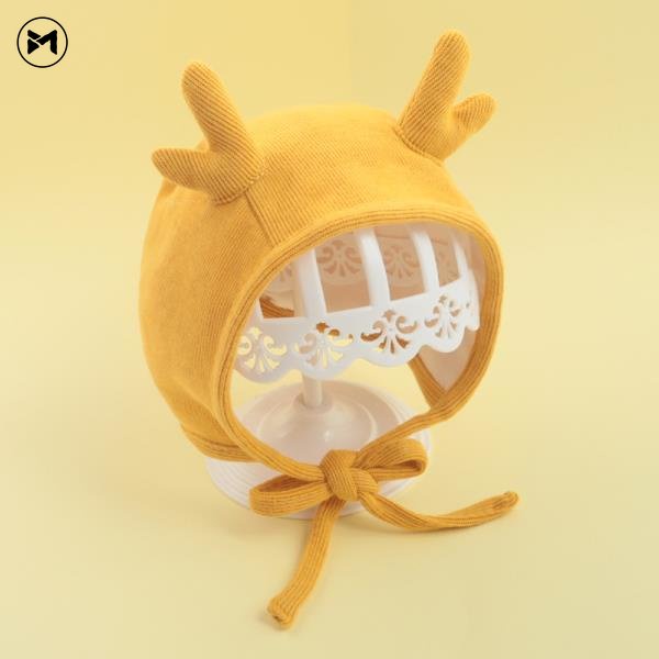 Mũ Len Giữ Ấm Hình Sừng Hươu Hoạt Hình Siêu Dễ Thương Thời Trang 2022 Cho Bé Sơ Sinh 3-12 Tháng Tuổi