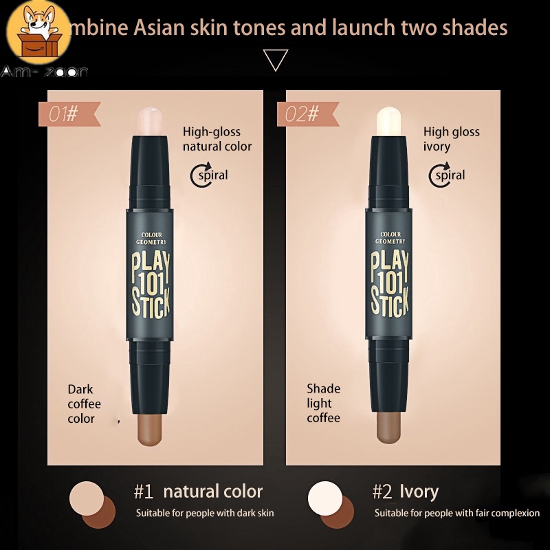 Thỏi Kem Bắt Sáng / Tạo Khối Che Khuyết Điểm / Bắt Sáng Sửa Chữa Da Am.az