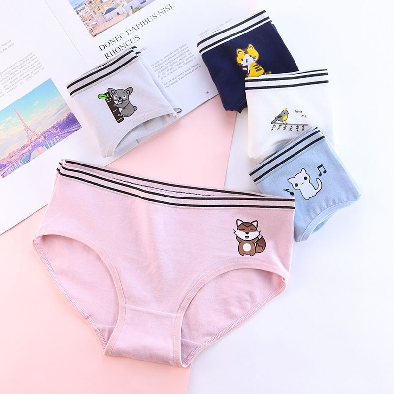 [CHE TÊN 100%] Quần Lót Nữ Cute LA07 Quần Chíp Con Vật Chất Cotton Quảng Châu Cao Cấp Sexy Xịn Đẹp La.an Store