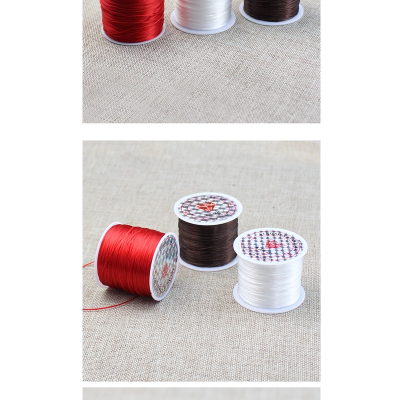Cuộn Dây Cước Nylon Co Giãn Nhiều Màu Sắc Xỏ Hạt Bồ Đề Mặt Trăng Ngôi Sao Phật Giáo
