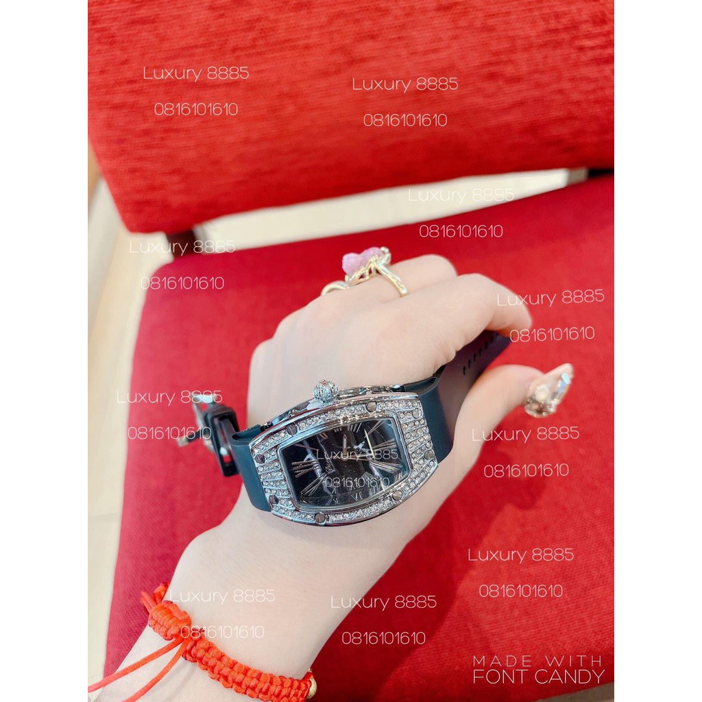 Đồng Hồ Davena Nữ Dây Da Xanh 34mm Rose Gold Chính Hãng