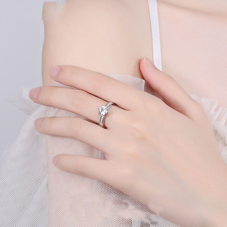 Nhẫn nữ xinh xắn bạc Ý S925 - N79