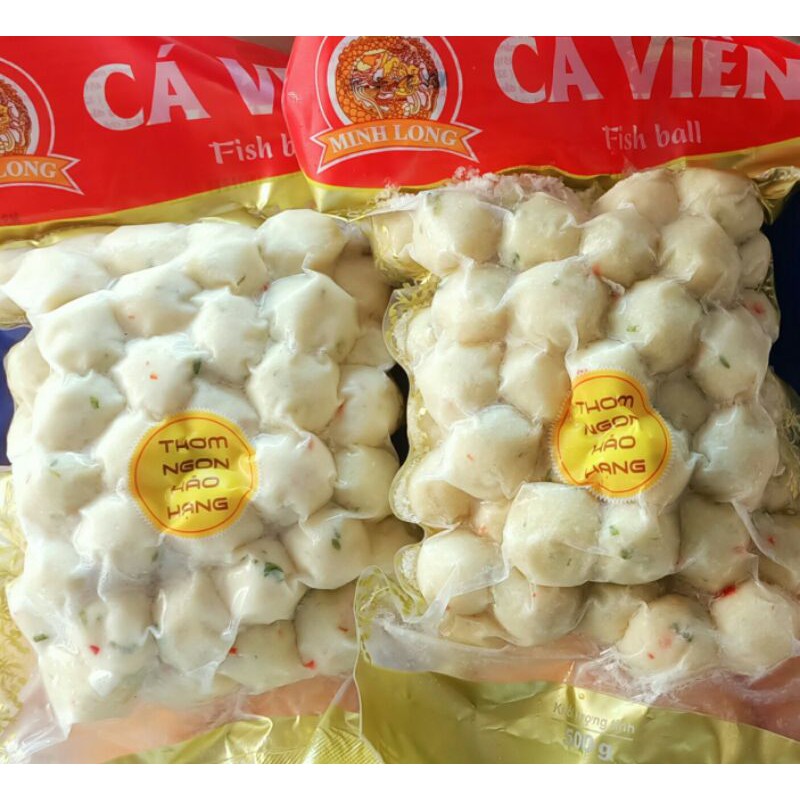 Cá Viên Hành Ớt Minh Long gói 500gr [ 80 viên ]