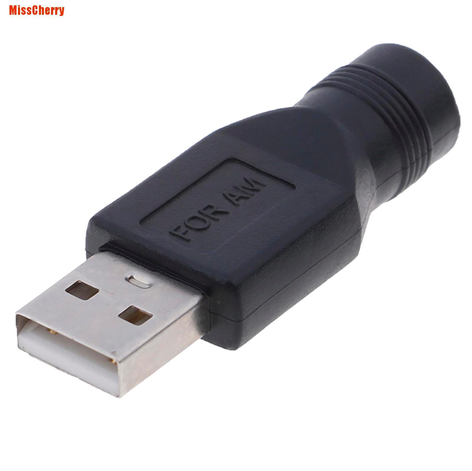 DC POWER Bộ 2 Đầu Chuyển Đổi Usb Cái Sang 5.5mm X 2.1mm