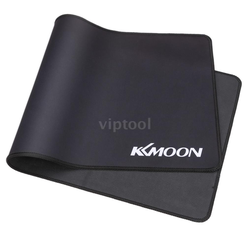 Đệm chuột/bàn phím cỡ lớn bằng cao su chống trượt màu đen đơn giản Kkmoon kích thước 900*300*2mm