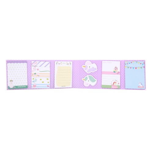 Sổ Giấy Sticky Note Unicorns Kỳ Lân (6 Xấp) - Mẫu 1