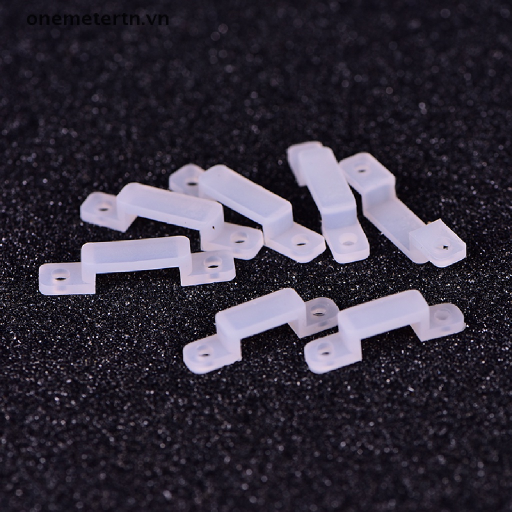 Onemetertn Set 50 Kẹp Silicon Mềm 10 / 14mm Cố Định Đèn