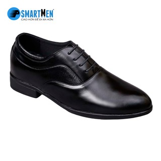 Giày tây công sở SMARTMEN tăng chiều cao GC-99 Đen
