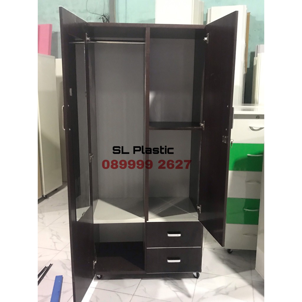 Tủ quần áo 2 buồng 2 ngăn cực đẹp giá tận xưởng | BigBuy360 - bigbuy360.vn