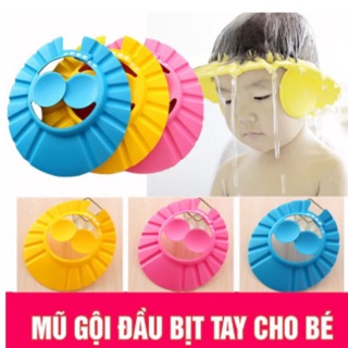 Mũ gội đầu bịt tai cho bé