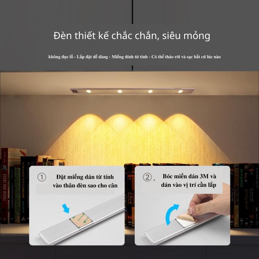 Đèn Cảm Biến Tự Động Sáng Khi Có Người, Đèn Trang Trí Cảm Biến Phù Hợp Với Tủ Quần Áo...Lỗi 1 Đổi 1