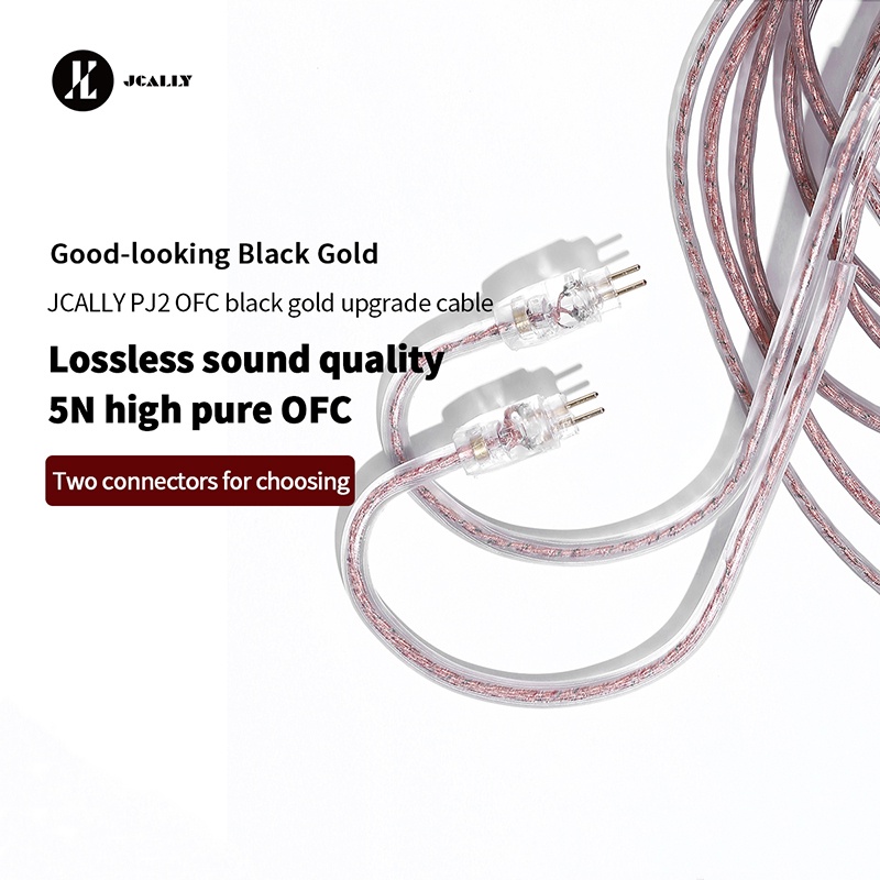 Tai Nghe Jcally PJ2 5N Có Dây Đồng 0.78mm QDC MMCX KZ ZST ES4 ZS3 ZSN pro EDX pro