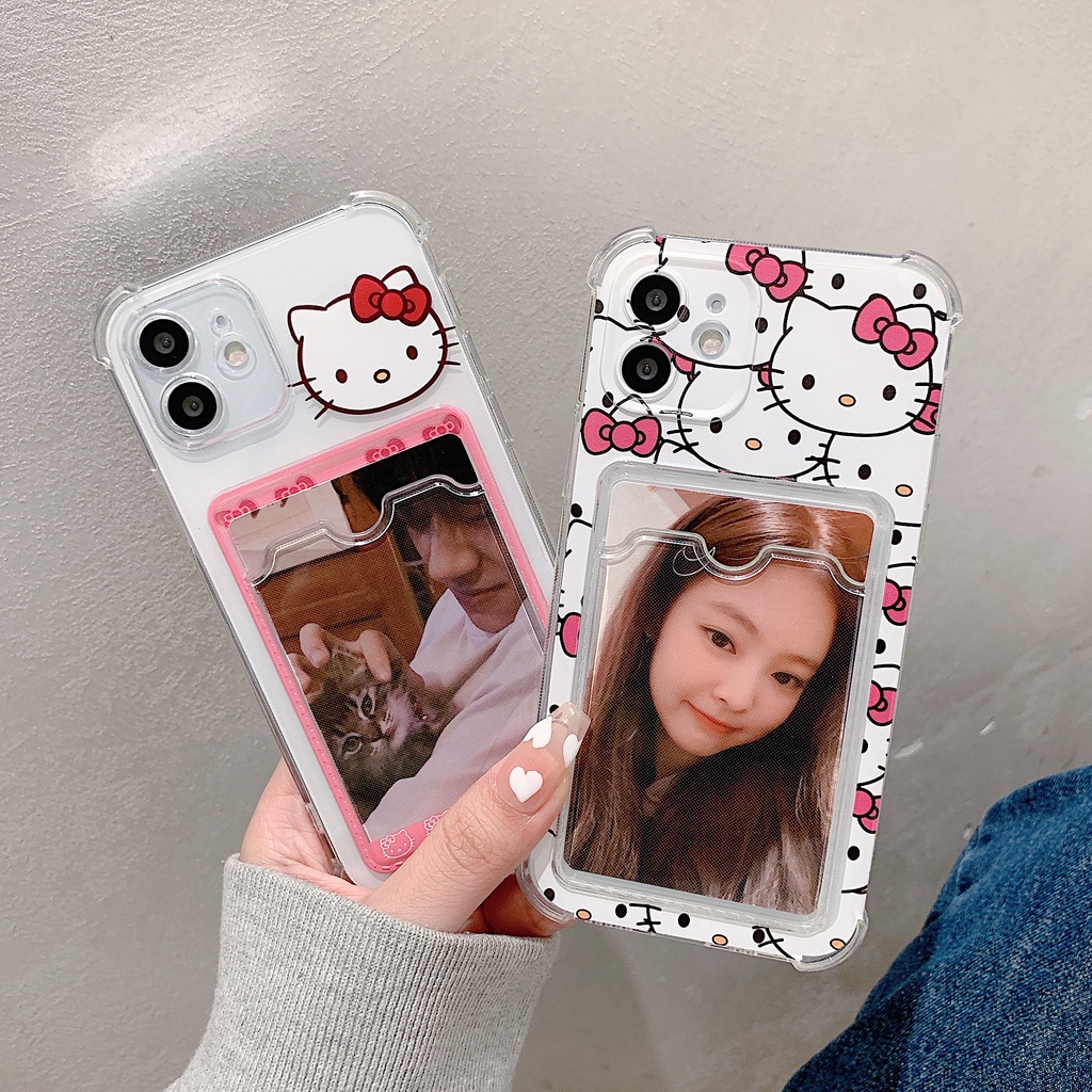 Ốp Điện Thoại Họa Tiết Hello Kitty Cho iPhone 14 / 13 / 12 / 11 / X / 8 / 7P