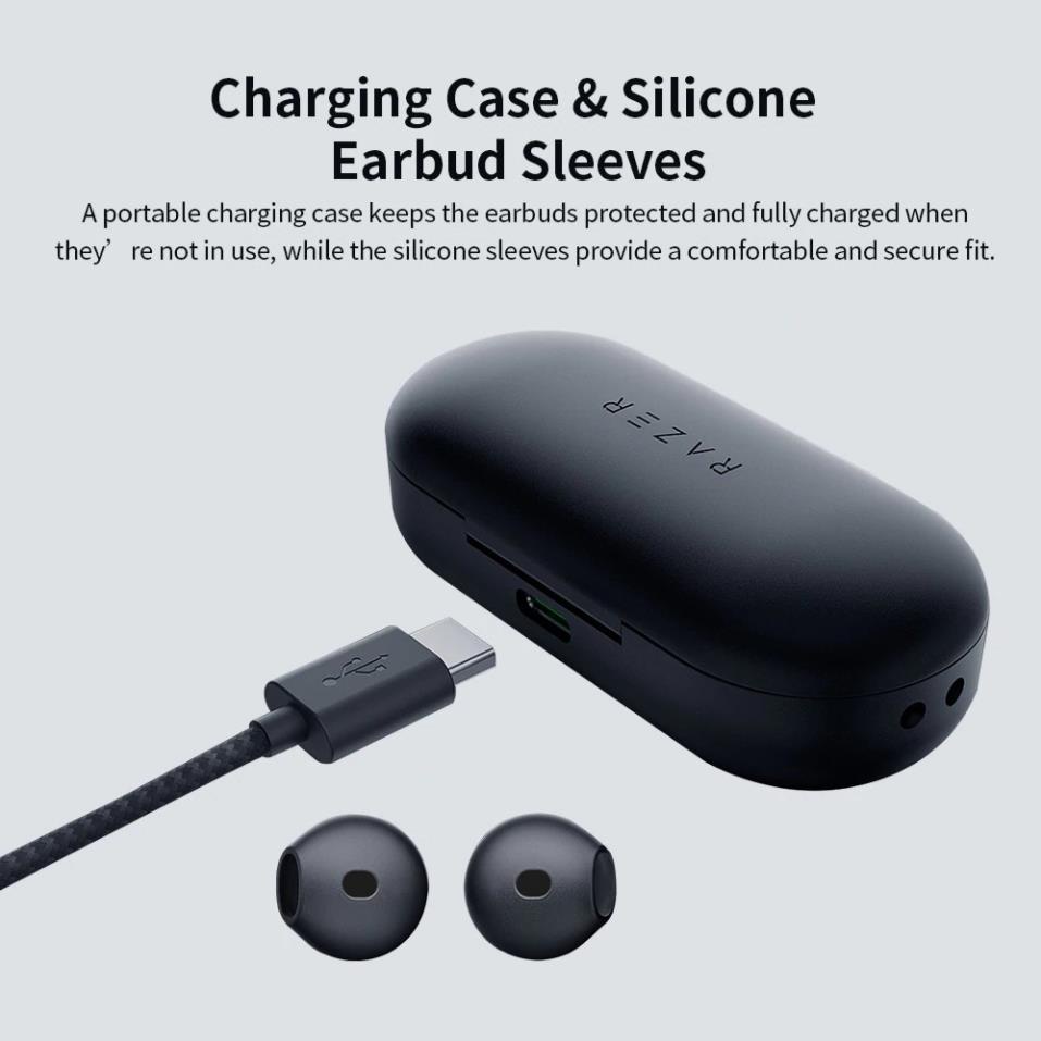 Tai Nghe Bluetooth 5.0 Razer Hammerhead True Wireless Fullbox - Bản Không APP