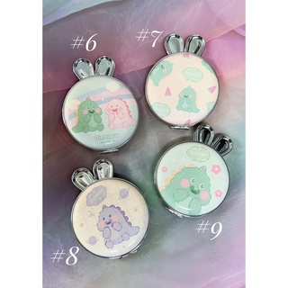 Gương mini tai thỏ - gương 2 mặt không vỡ, gương trang điểm bỏ túi (khủng long, chó, chuột)