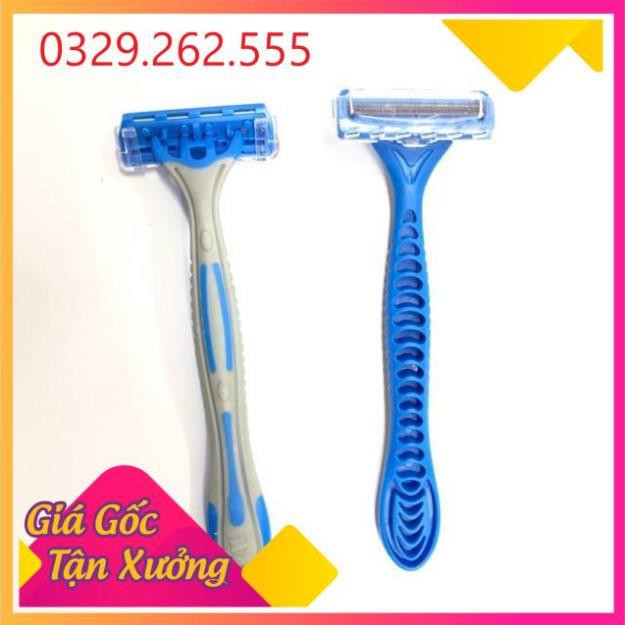 (Sale Khủng)  Sale Bộ cạo râu 3 lưỡi cán liền cạo cực êm