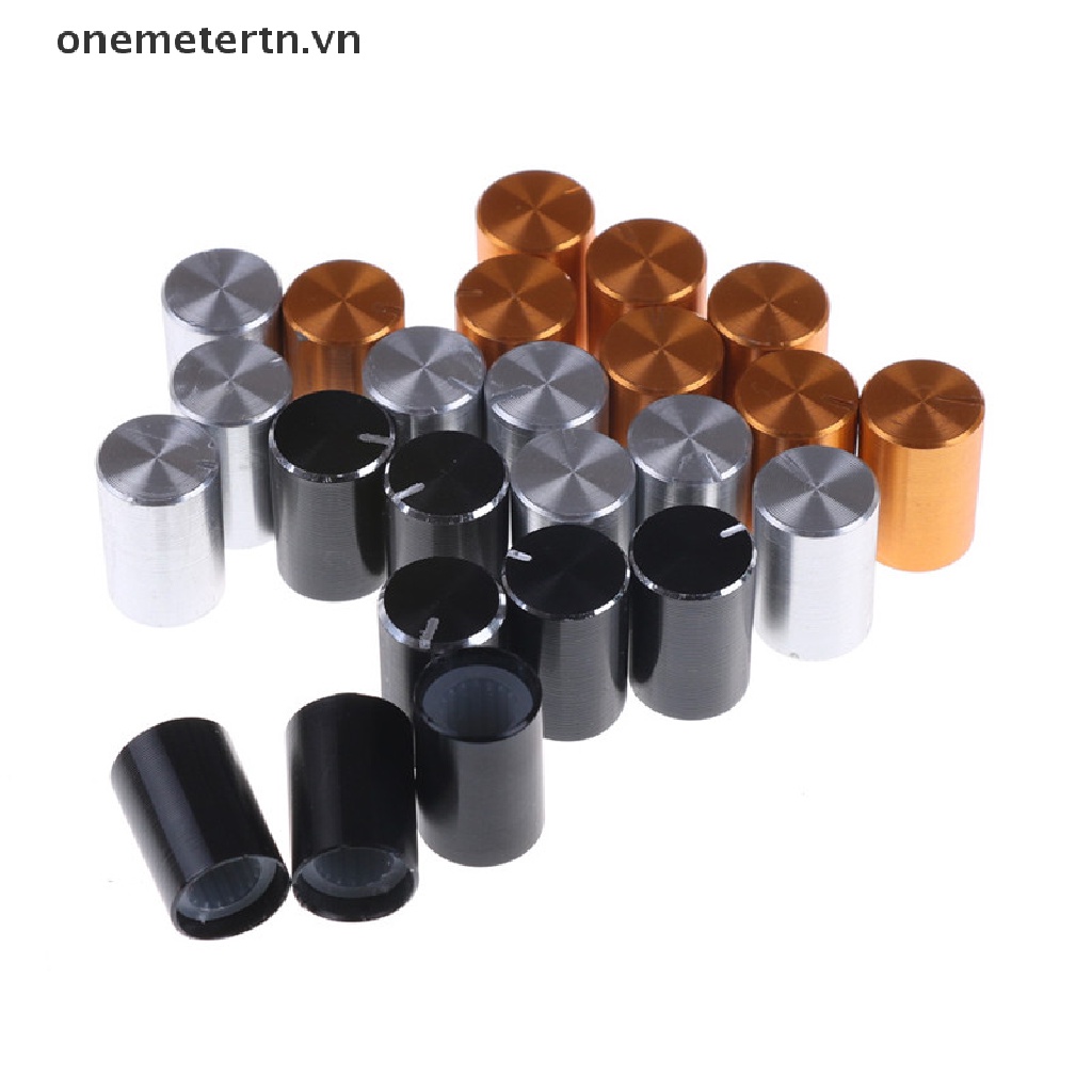 8 Nút Vặn Chiết Áp Điều Chỉnh Âm Lượng Bằng Nhôm 10 * 15mm 6mm