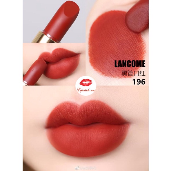 Son lì LANCÔME 196 drama matte siêu mịn, siêu đẹp