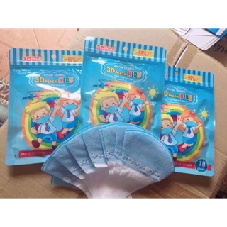 Khẩu trang trẻ em 3D mask kids 10 chiếc