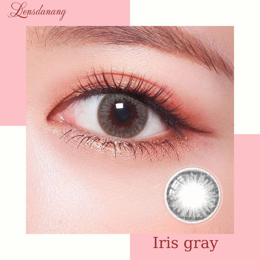 [KHÔNG CẬN]Mẫu Iris xám  giãn 14.0mm- VASSEN CONTACT LENS - kính áp tròng