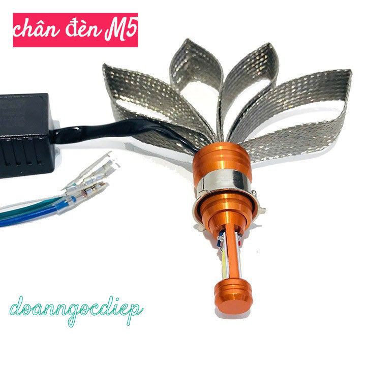 ĐÈN PHA LED CYT 2 TIM LED chân H4, M5 (GIÁ 1 BÓNG)