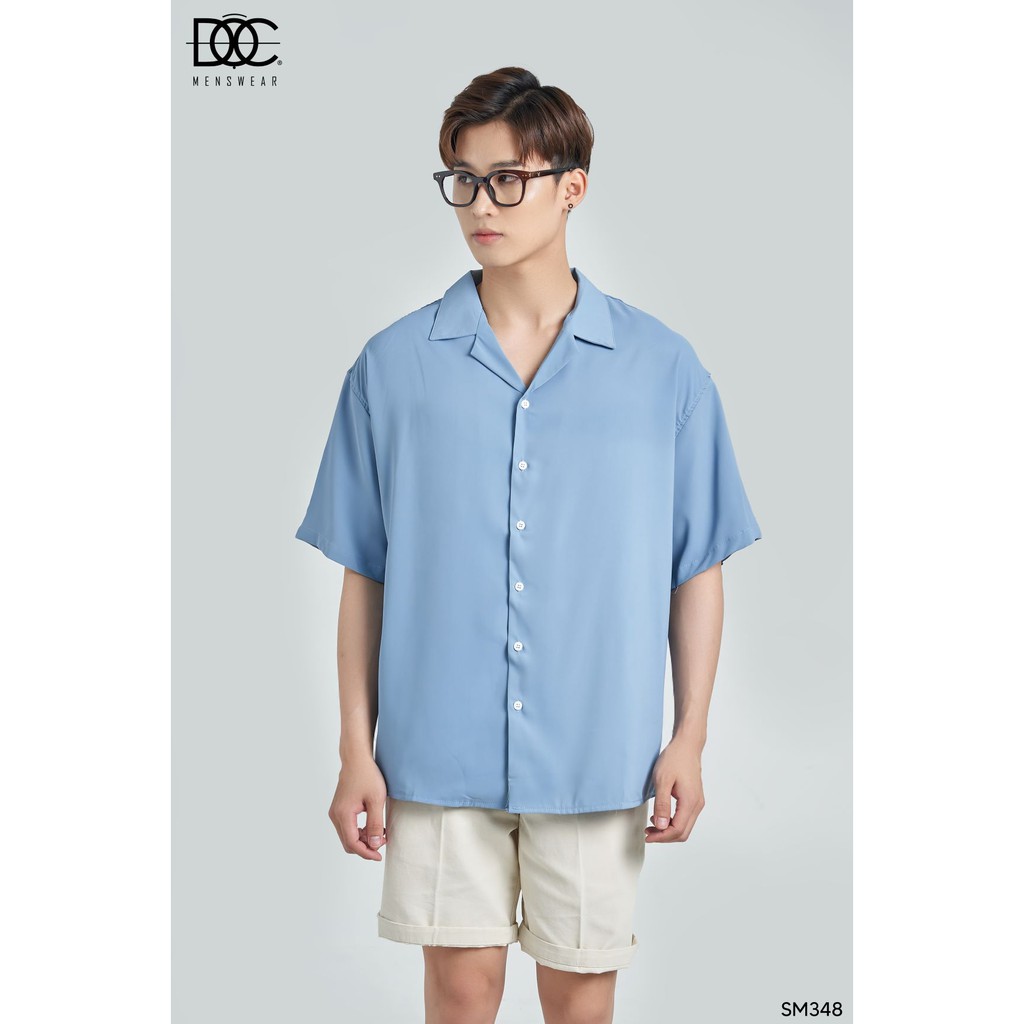 Áo Sơ Mi Nam Trơn Nhiều Màu Trẻ Trung Lịch Sự (CUBAN SHIRT) ĐỘC MENSWEAR - SM348