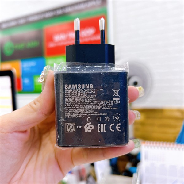 Cốc Sạc Nhanh Samsung EP-TA845 Cổng Type-C 45W Chính hãng