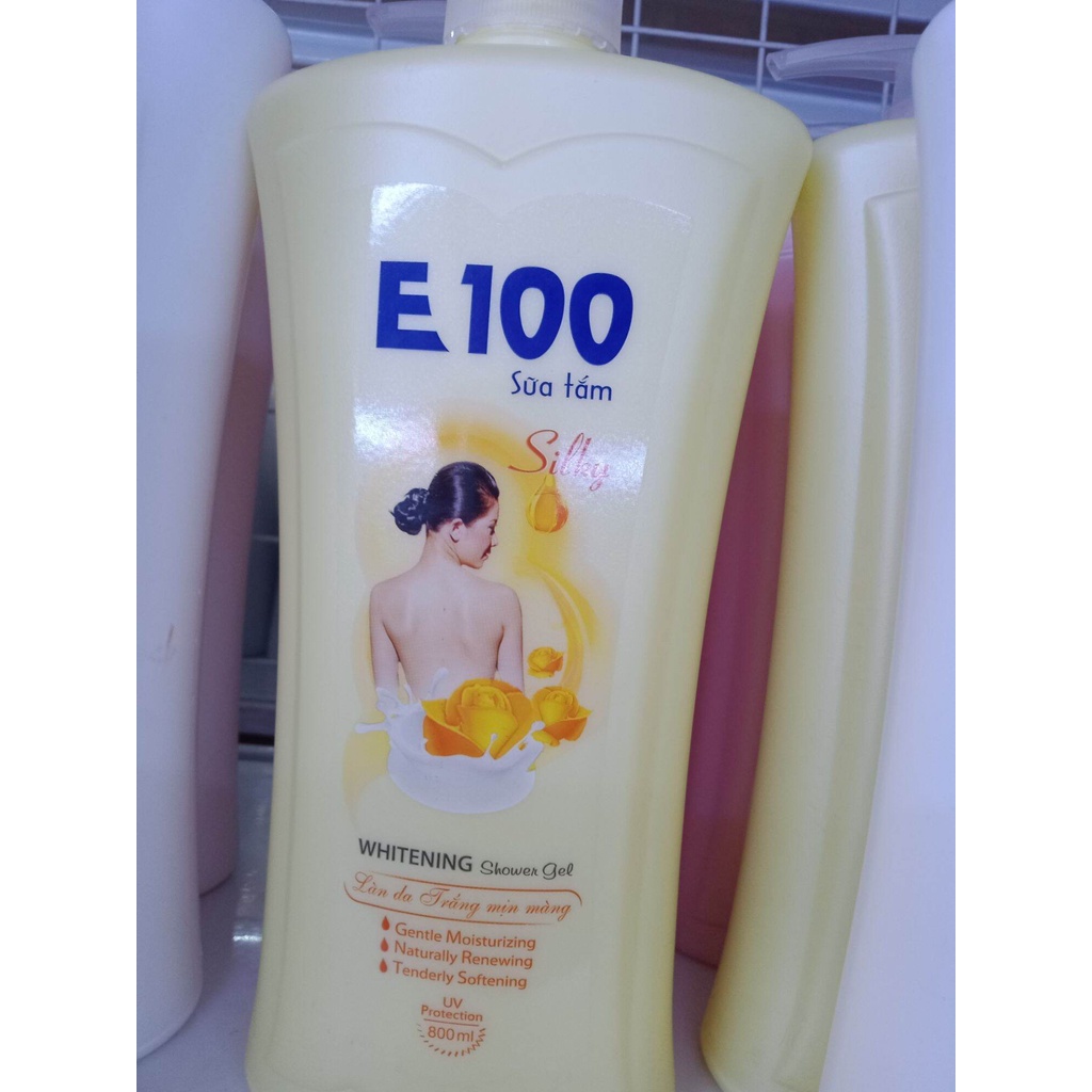 Sữa Tắm E100 Đủ màu vàng 800ml