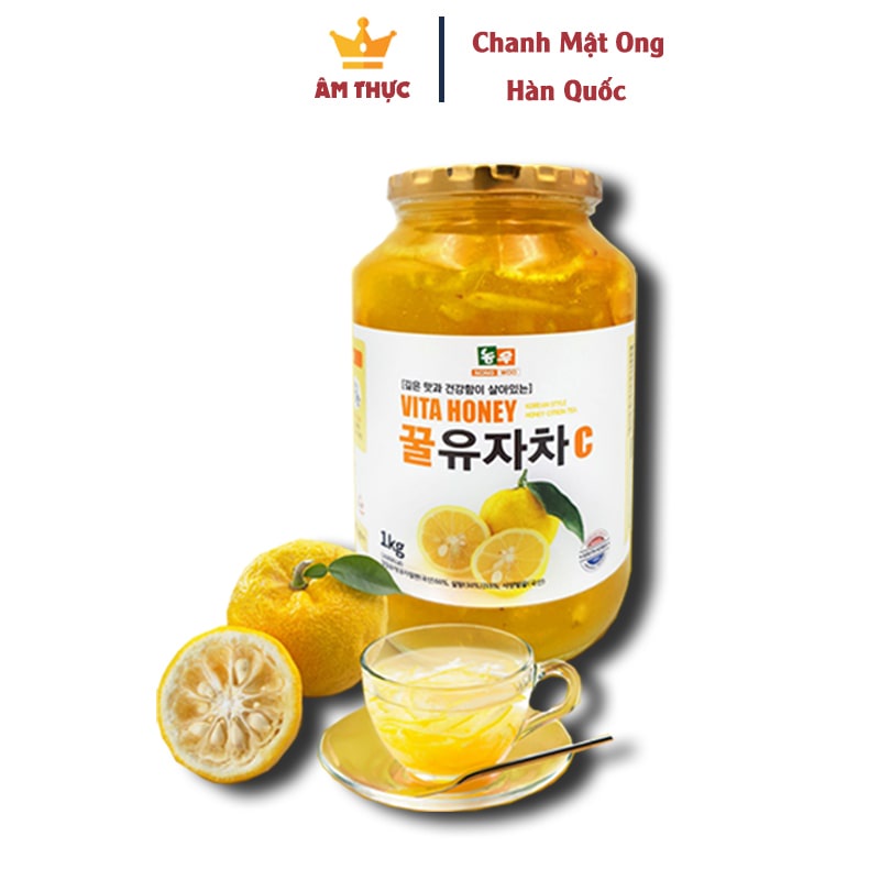 MẬT ONG CHANH HÀN QUỐC NONGWOO - LỌ 1KG - NHẬP KHẨU TRỰC TIẾP