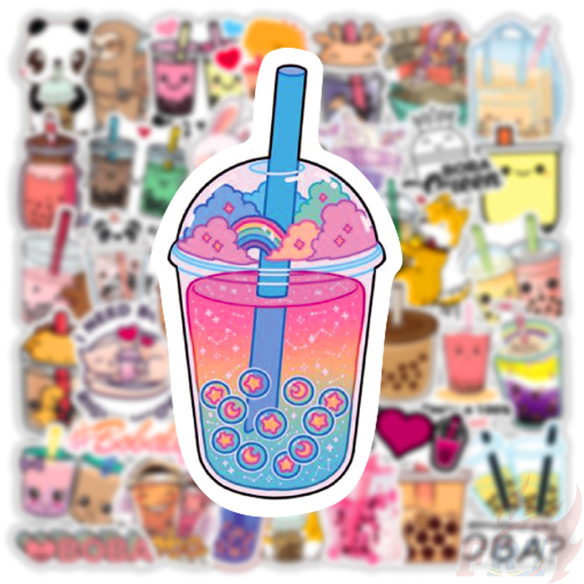 ❉ I Love Drinking Series 01 Pearl Milk Tea Stickers ❉ 50Pcs/Set DIY Fashion Luggage Laptop Skateboard Doodle Decals Stickers