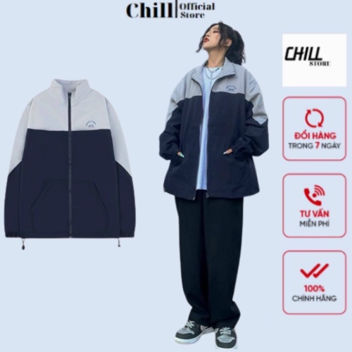 Áo khoác NELLY form rộng nam nữ 2 lớp cá tính năng động cao cấp 478 Chill Fashion
