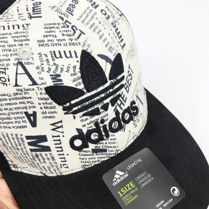 Mũ lưỡi trai Namlevi , nón kết nam nữ Ad.ida.sHọa tiết Báo vải nhập thời trang hàng hiệu