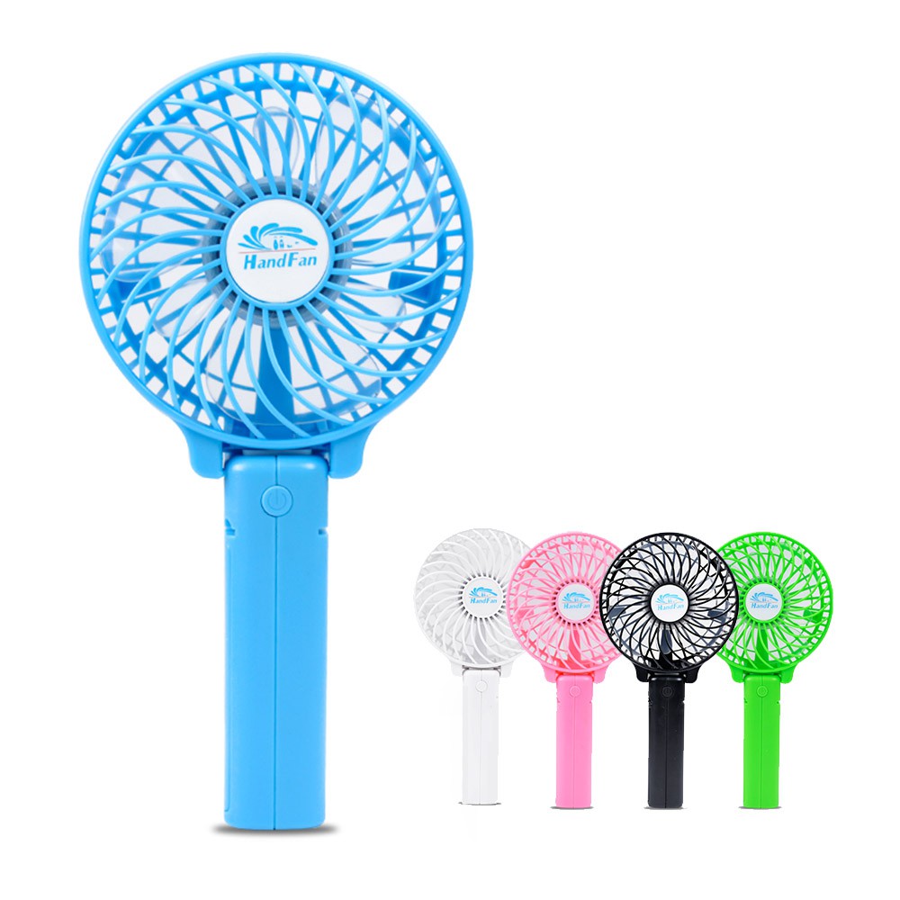 Quạt mini cầm tay 3 tốc độ siêu mát có pin và cáp sạc