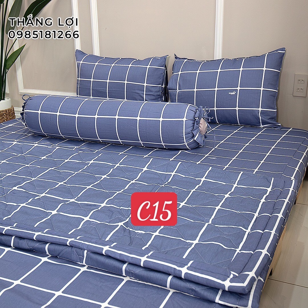 Drap Cotton 100% Thắng Lợi chính hãng Mẫu C15 IN LOGO THẮNG LỢI vệ sinh dễ dàng.