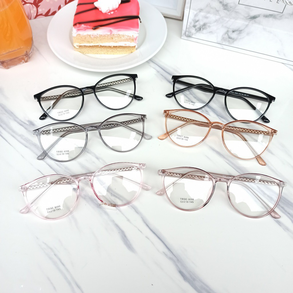 [Gía siêu rẻ] Kính mắt mèo - Gọng Kính thời trang 8099 nhận cắt mắt cận viễn loạn